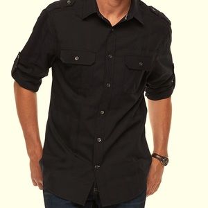 Mens Rock & Roll Button Down Shirt (NEW)